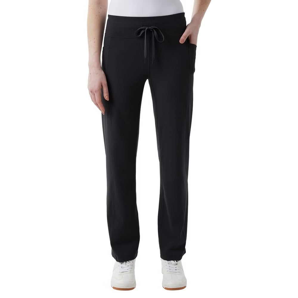 32 Degrees Cool Women's Ribbed Pant, Black, Size: Medium, New